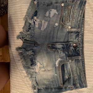 American eagle shortie jean shorts